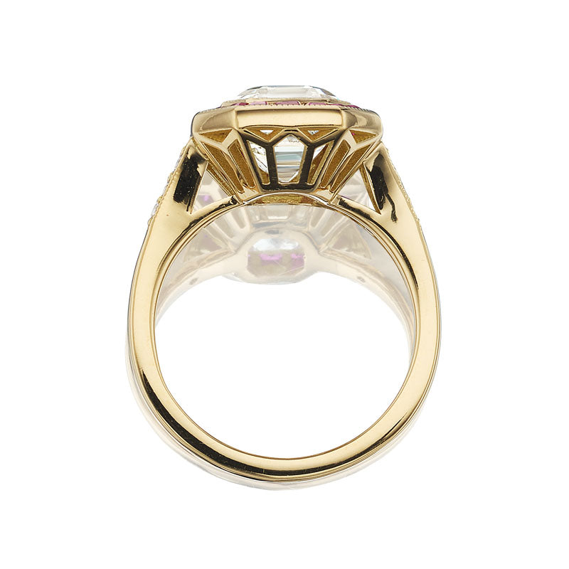 3-4 Carats gemstones  vintage engagement ring