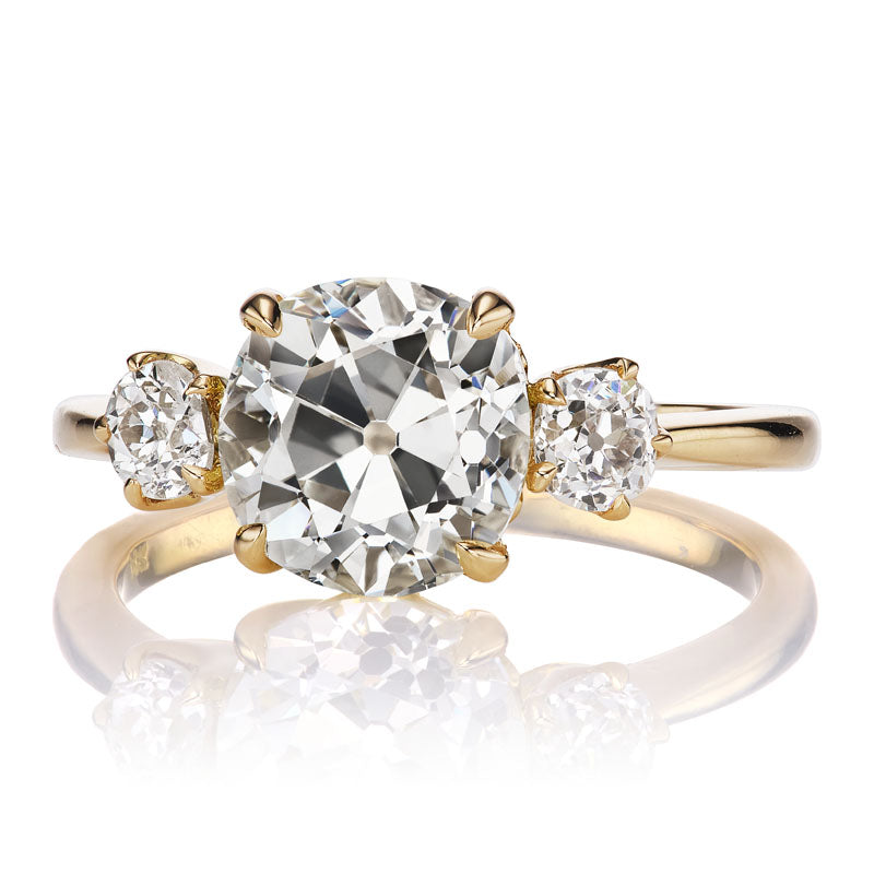 2.55ct old mine cut diamond diamond