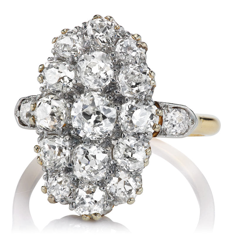 Antique Cluster Ring diamond engagement ring