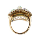 Vintage Heart Shaped Opal Cocktail Ring