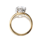 Bright 2.63 ct Old European Cut Diamond in Two-Tone Setting