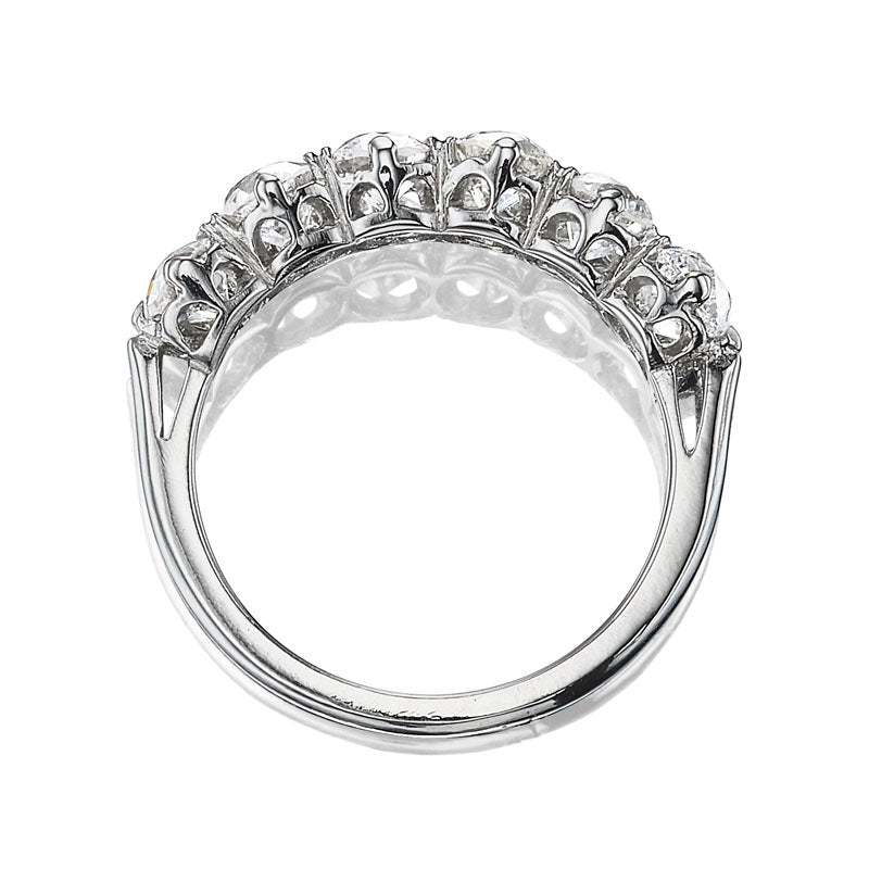Platinum Half Hoop diamond