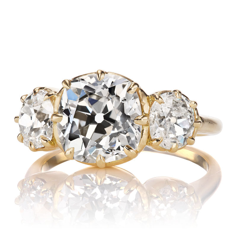 3.08ct old mine cut diamond diamond