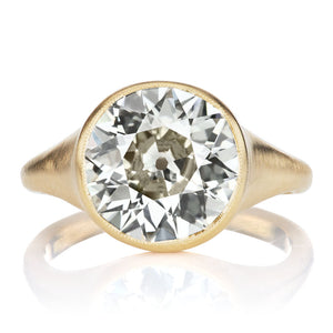 3.95-carat Transitional Cut Diamond with Gorgeous Faceting