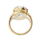 Bezel Set 2.96 ct Old European Cut Engagement Ring