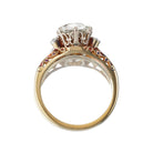 1.55 ct Old European Cut Vintage Two-Tone Engagement Ring
