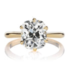 2.95-carat Elongated Old Mine Cut Diamond Solitaire