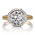 Vintage 2-carat Old Euro Diamond Engagement Ring in Two Tone Setting
