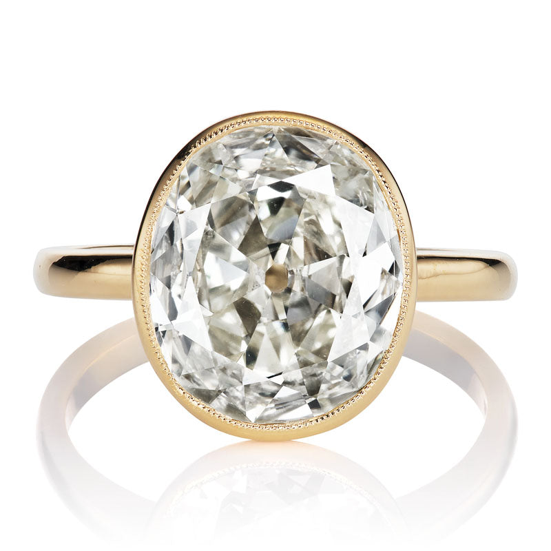 Stunning 3.59ct Oval Cut Diamond Engagement Ring