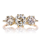 1.04 Carat Old European Cut Three Stone Ring