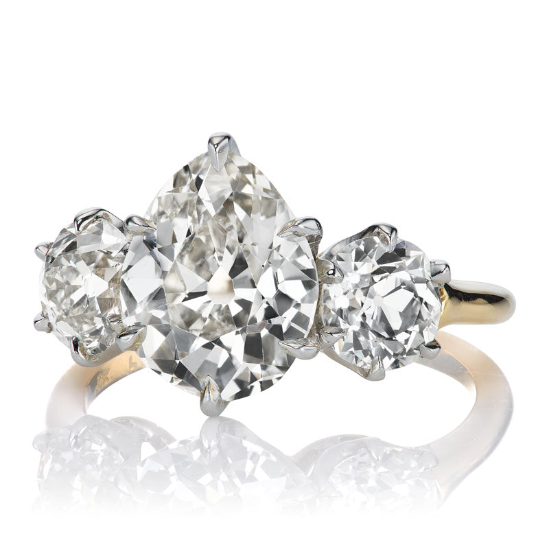 2.78ct pear cut diamond diamond engagement ring