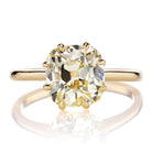 3.10 carat Solitaire Old Mine Cut Diamond Engagement Ring