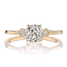 1.07ct Old Mine Cut Engagement Ring with Accent Stones