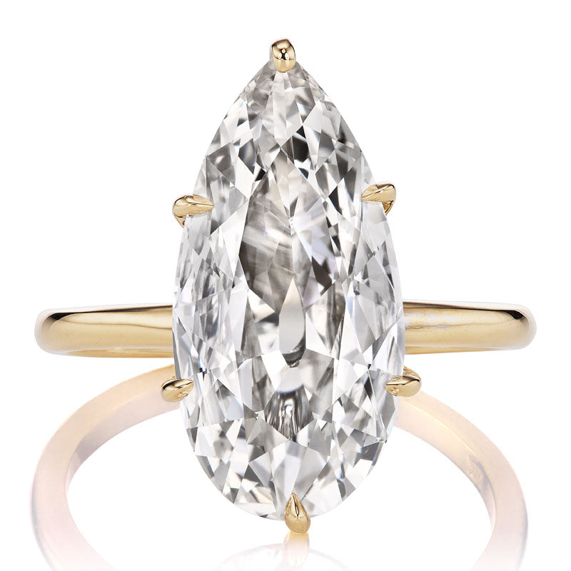 Stunning 4-carat Pear Shaped Engagement Ring