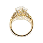 3.67 carat Old European Cut Engagement Ring with Compass Prongs