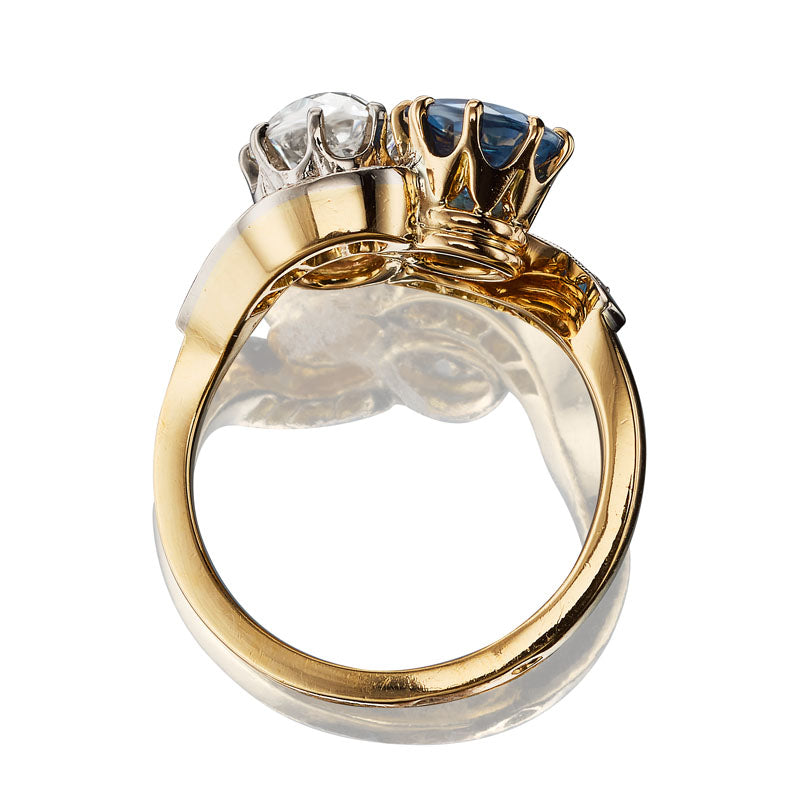 1-2 Carats gemstones  vintage engagement ring