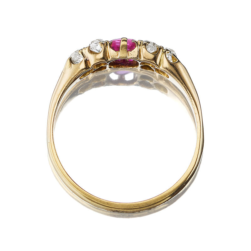 Less than 1  gemstones  vintage engagement ring