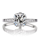 1.78 ct Old Mine Cut Diamond in Platinum Compass Prongs