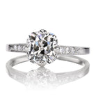 1.78 ct Old Mine Cut Diamond in Platinum Compass Prongs