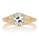 1.67ct Fancy Light Gray Old Euro Diamond in Yellow Gold Bezel Setting