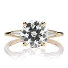 2.17ct Transitional Cut Diamond Ring With Tapered Baguettes