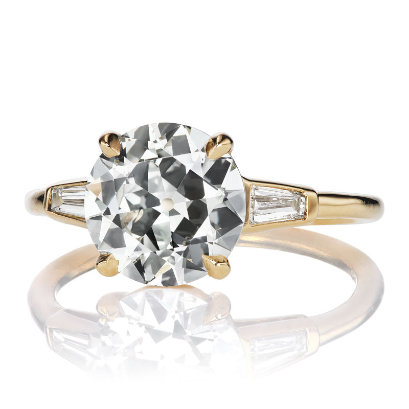 2.17ct Transitional Cut Diamond diamond engagement ring