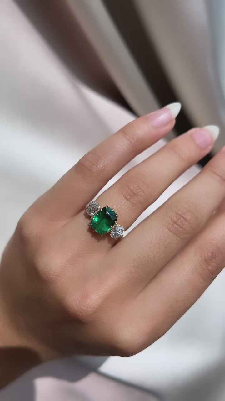 in yellow gold setting