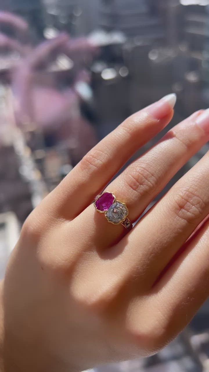 Old Mine cut diamond 