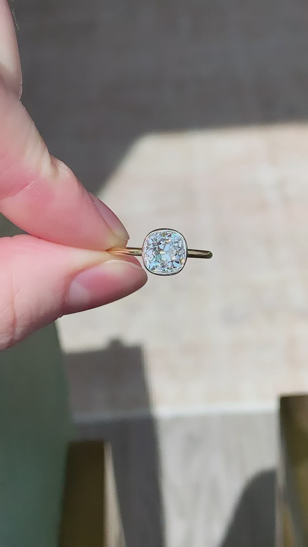 Old Mine cut diamond 