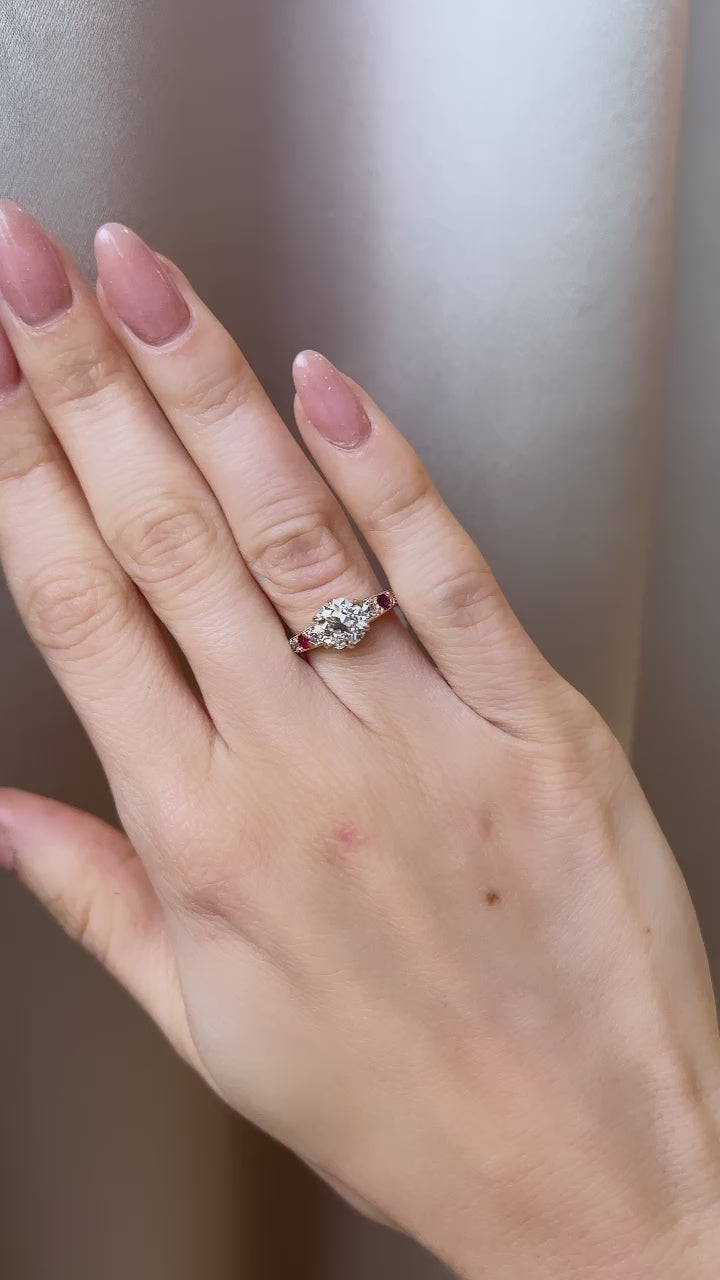 j-k-l color, vs clarity diamond in yellow gold setting