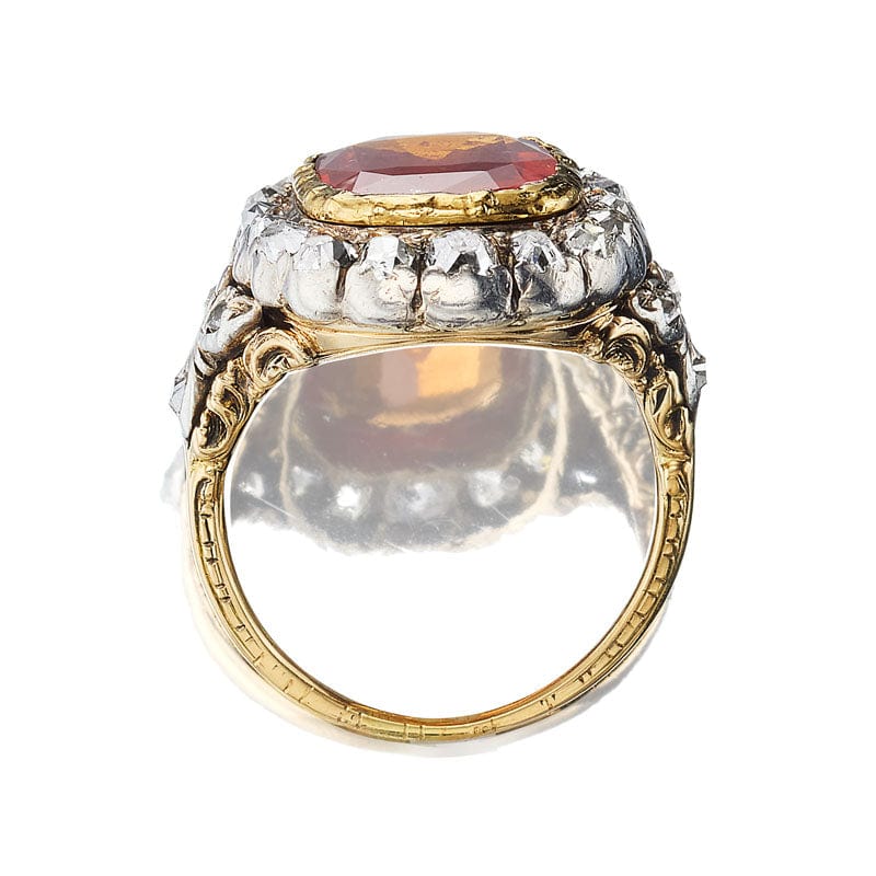 Victorian Garnet Cluster Ring
