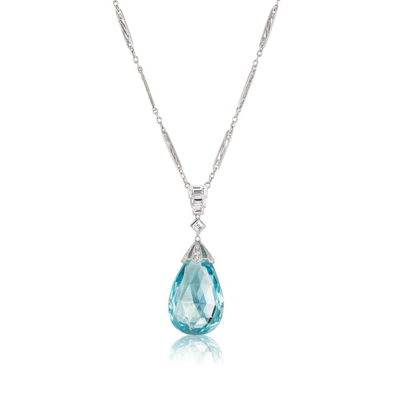 Aquamarine Necklace Necklace