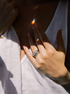 Antique Three Diamond Engagement Ring