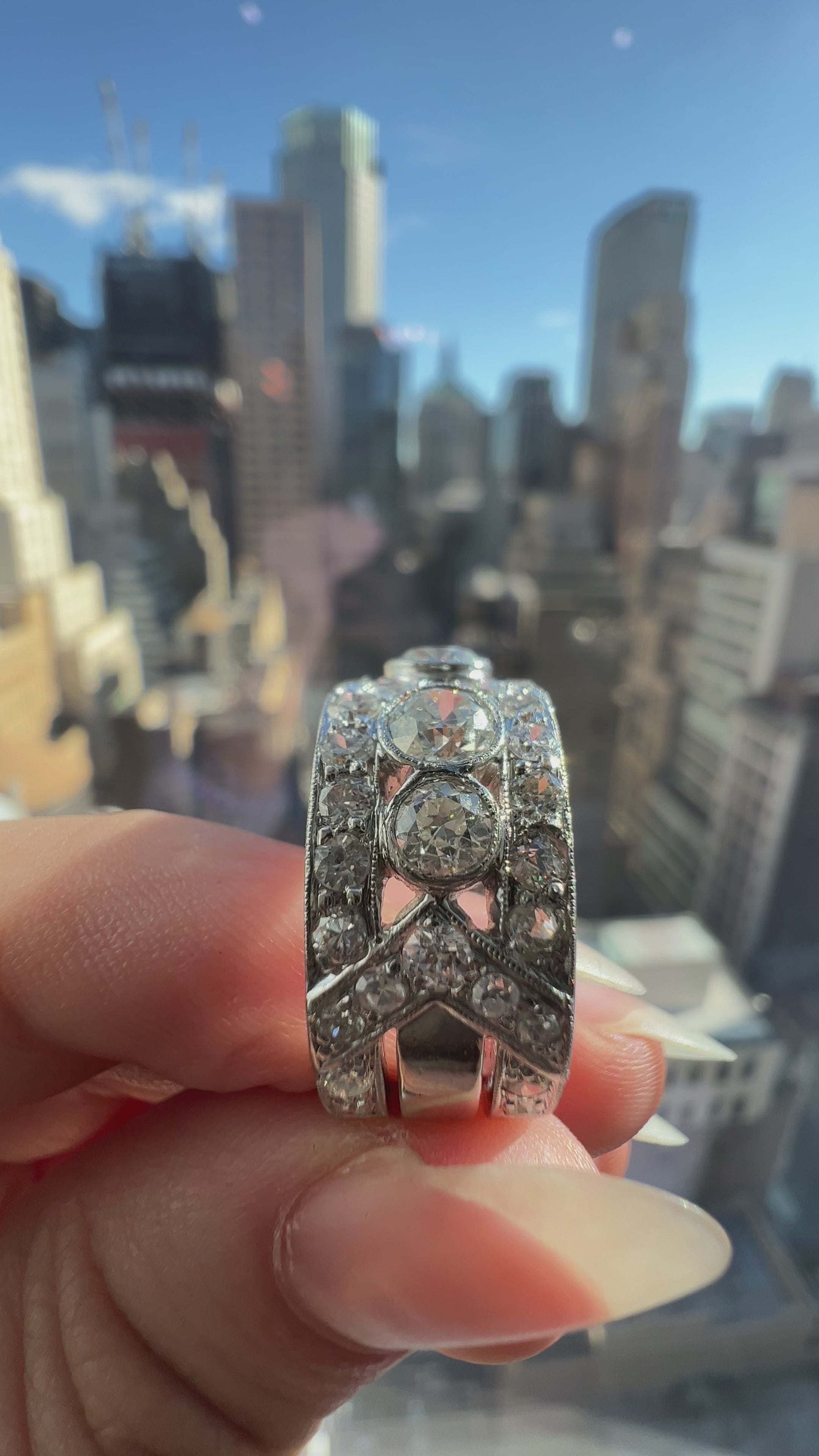 j-k-l color, vs clarity diamond in platinum setting