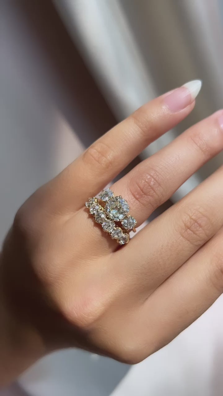  videos and images of vintage -Old Mine cut diamond 