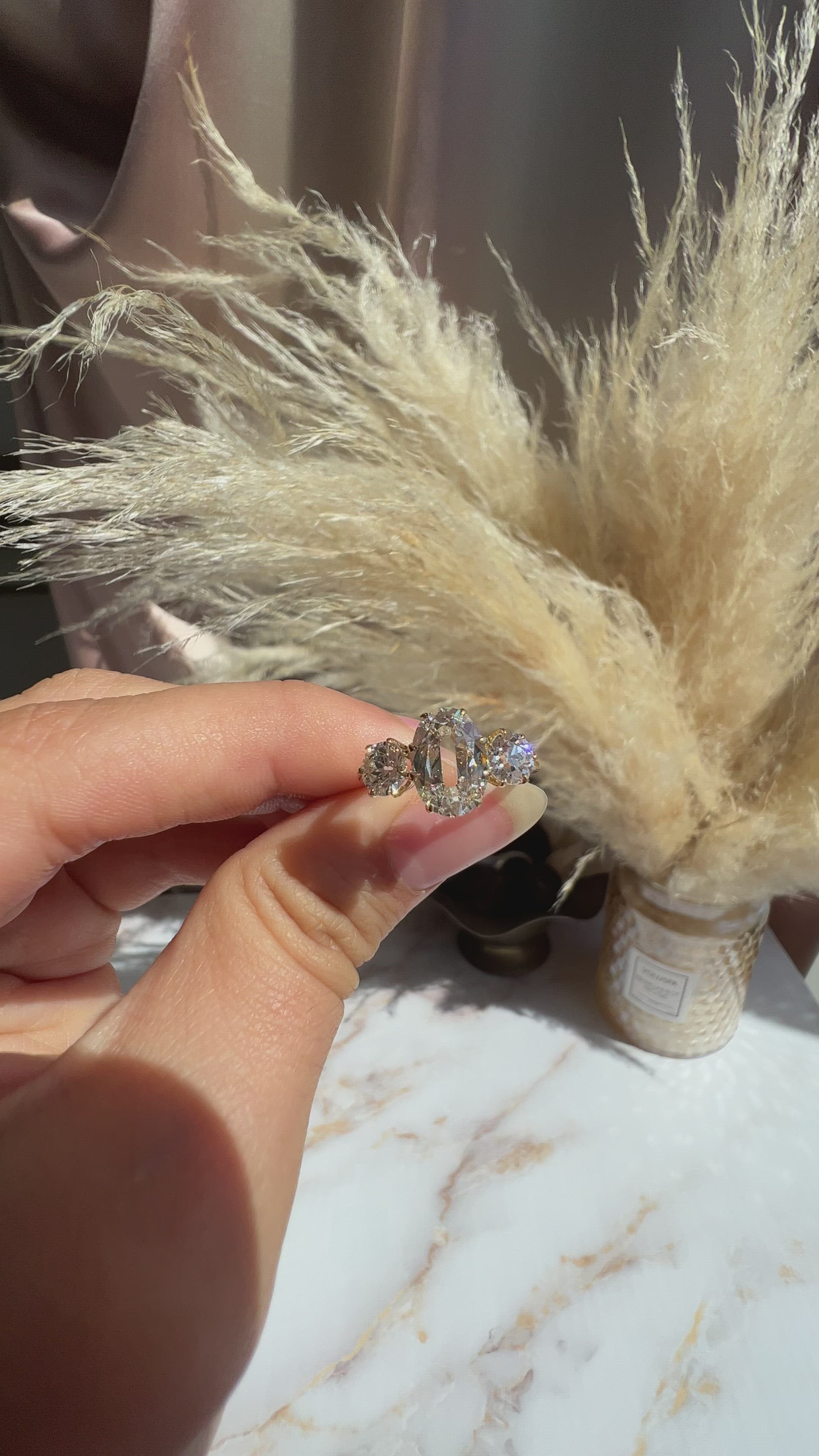 Marquise/Oval cut diamond 