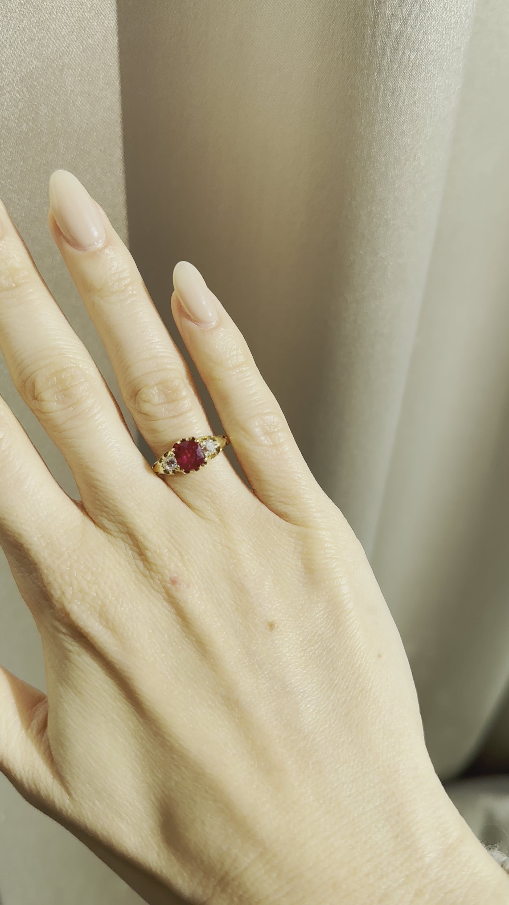 diamond in yellow gold setting