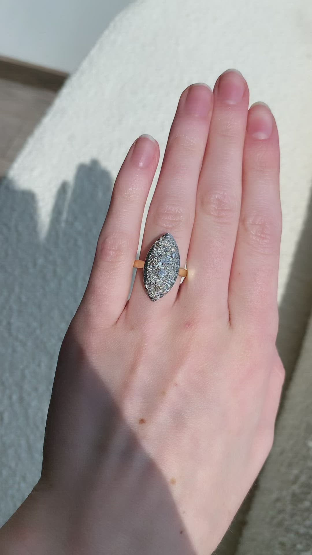  videos and images of vintage Rings-Old Mine cut diamond Rings