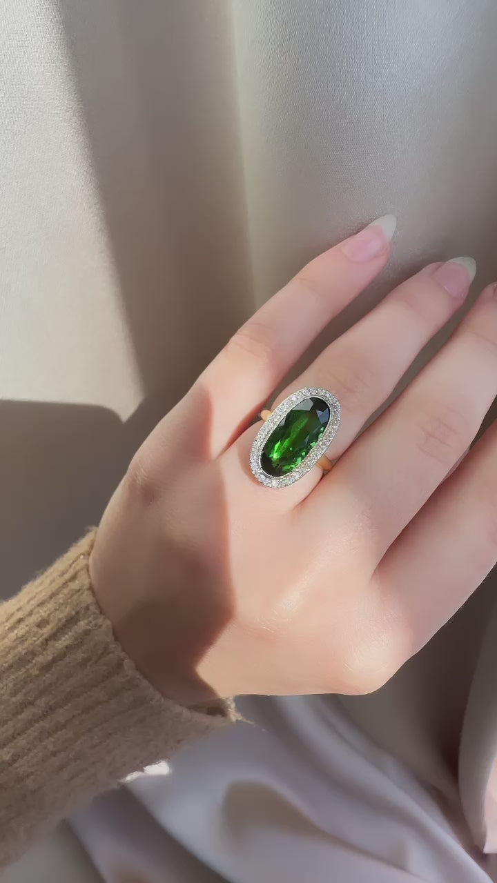 diamond in two-tone setting