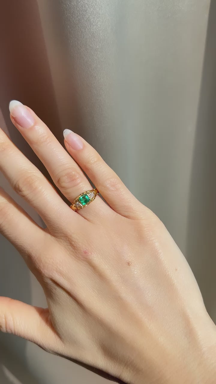 diamond in yellow gold setting