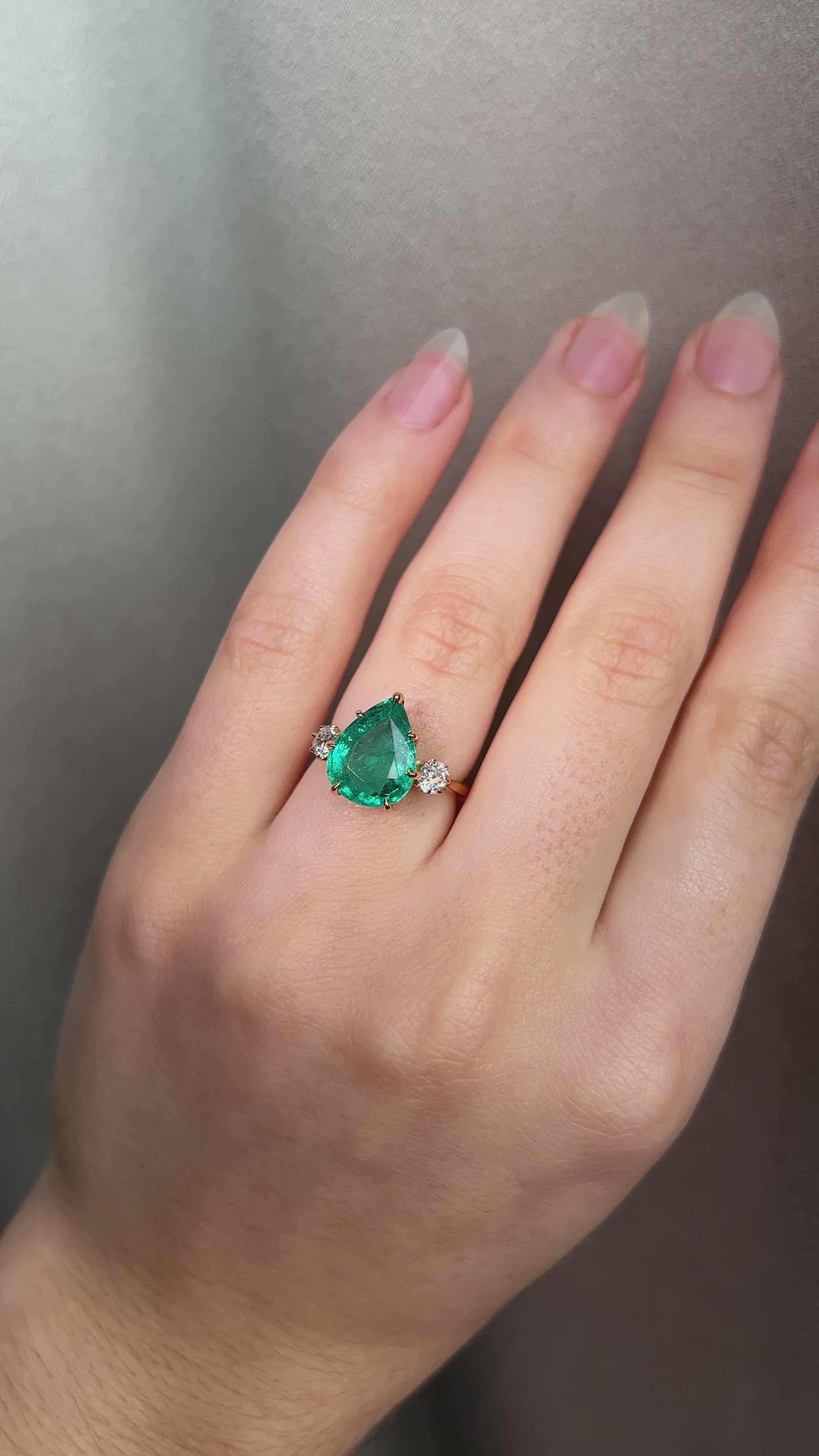 diamond in yellow gold setting