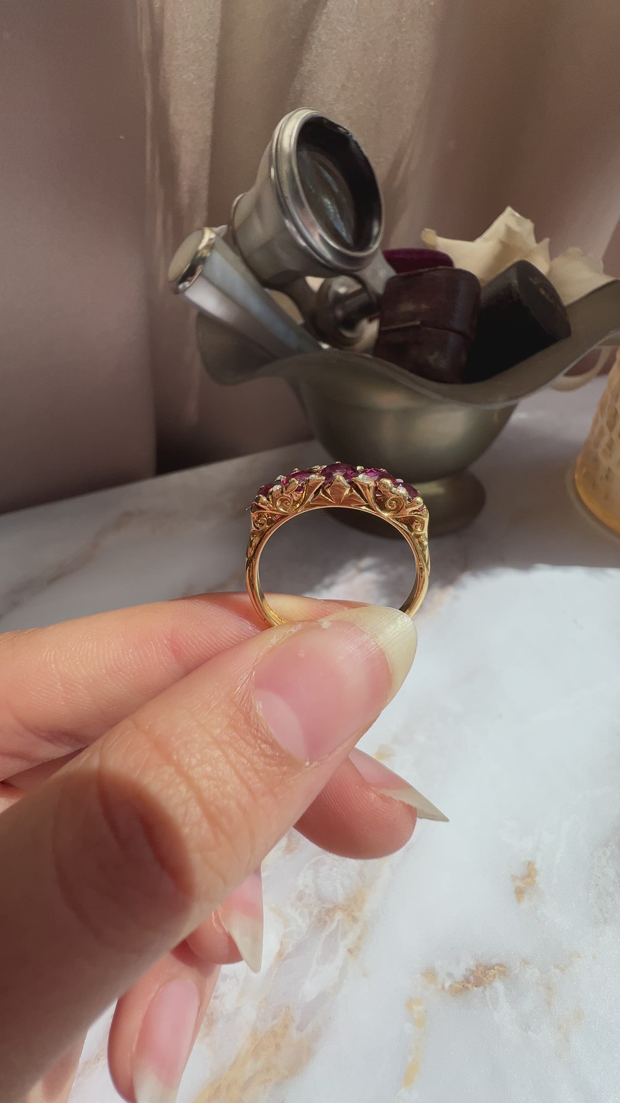 diamond in yellow gold setting