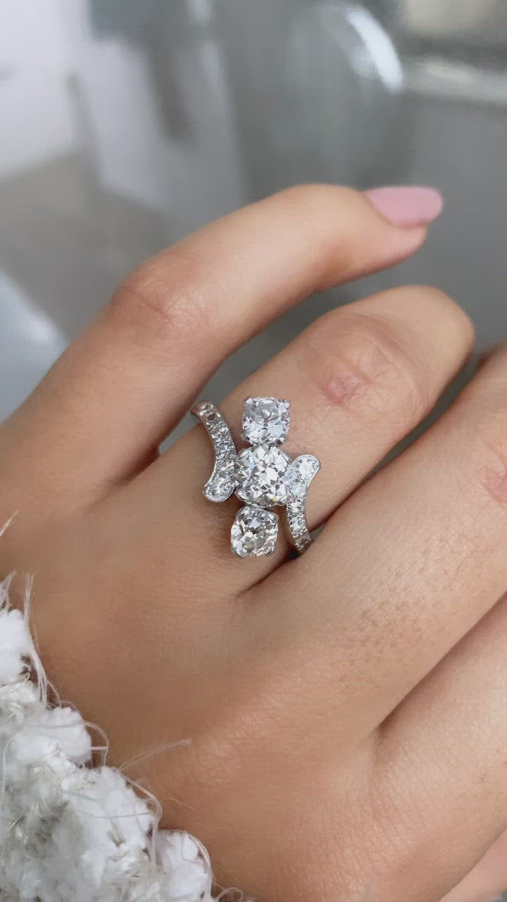  videos and images of vintage -Old Mine cut diamond 