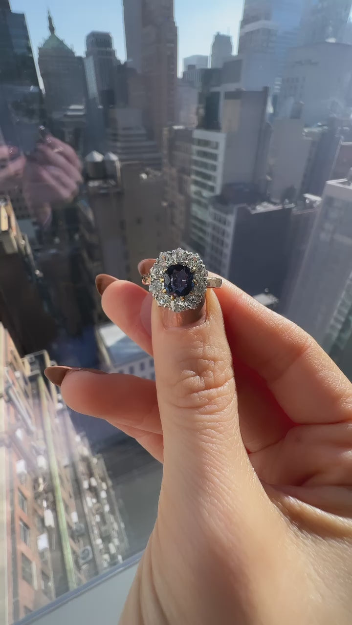 diamond in two-tone setting