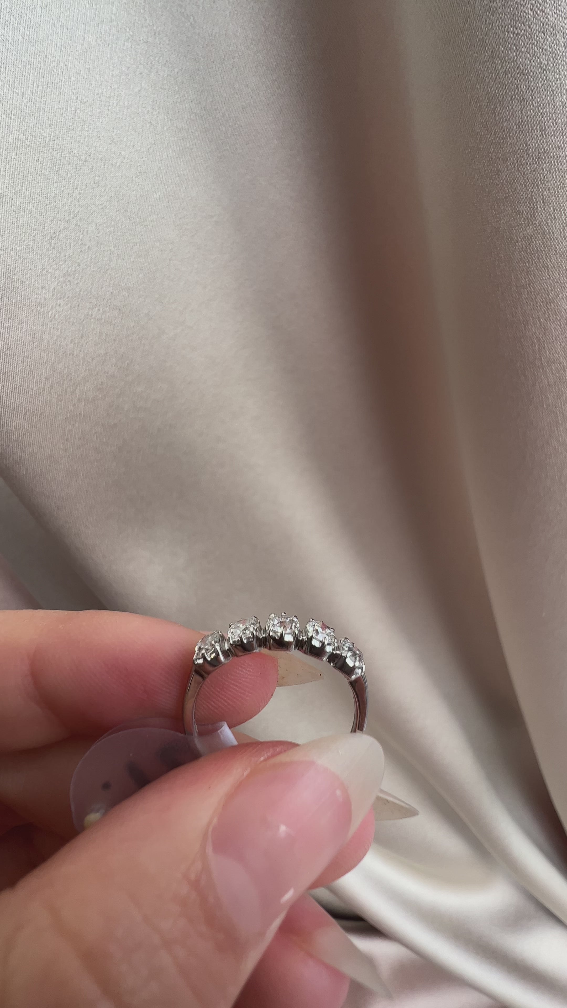 diamond in platinum setting