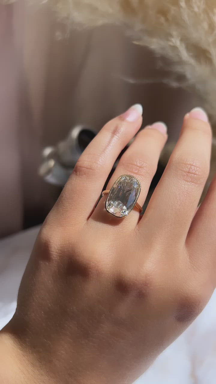  videos and images of vintage -Old Mine cut diamond 