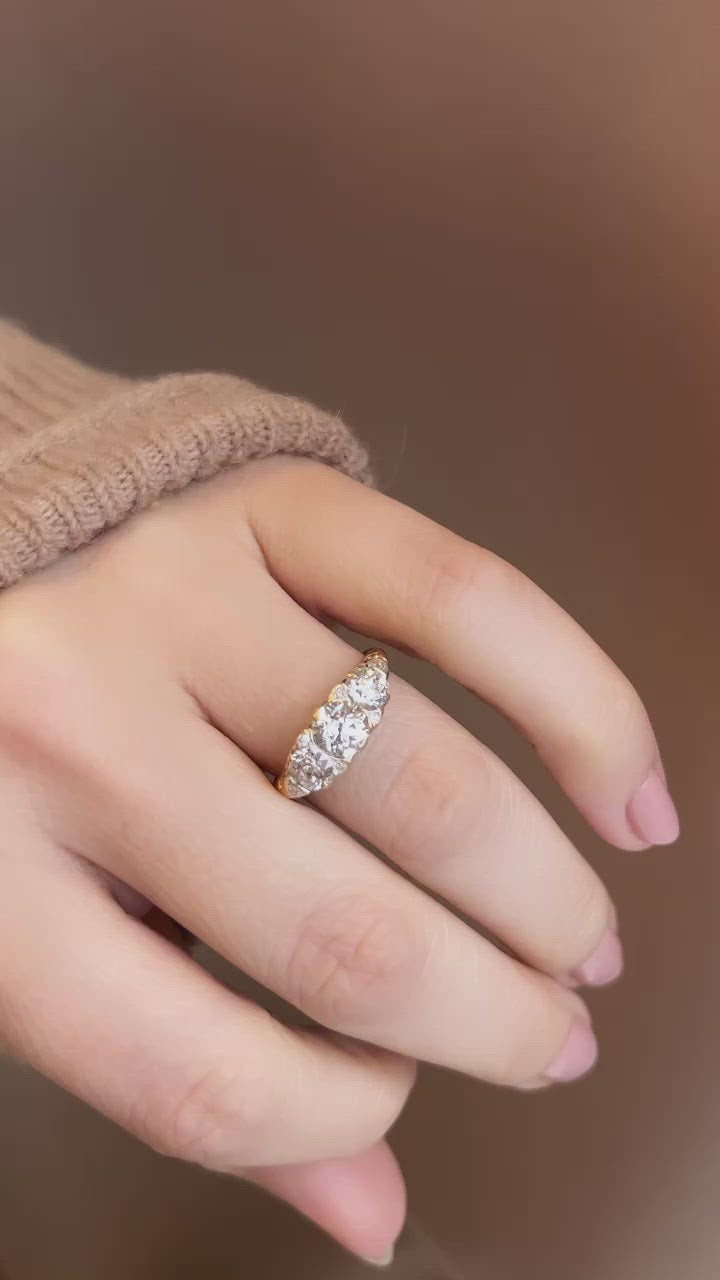 diamond in yellow gold setting