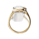 6 carat Antique Style Cushion Cut Engagement Ring