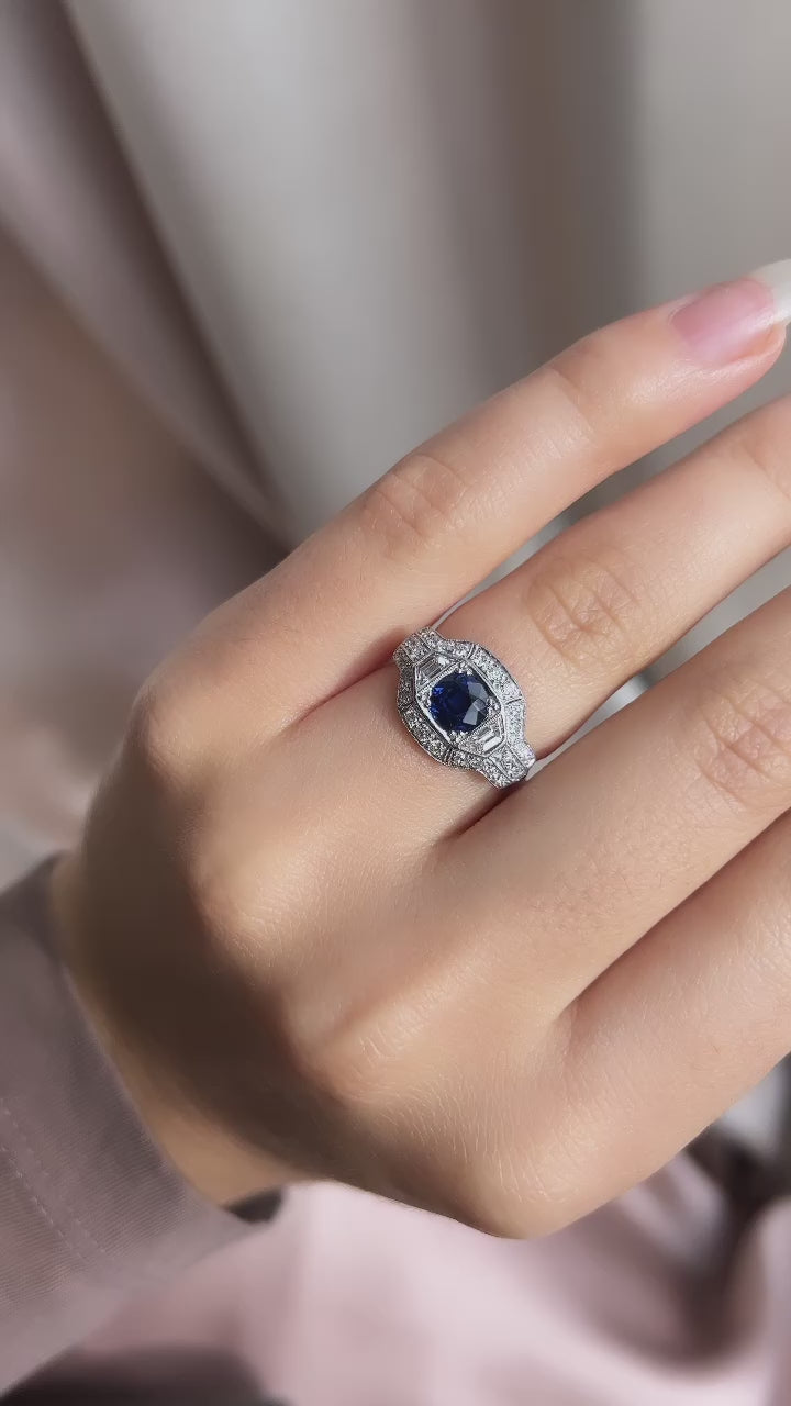 diamond in platinum setting