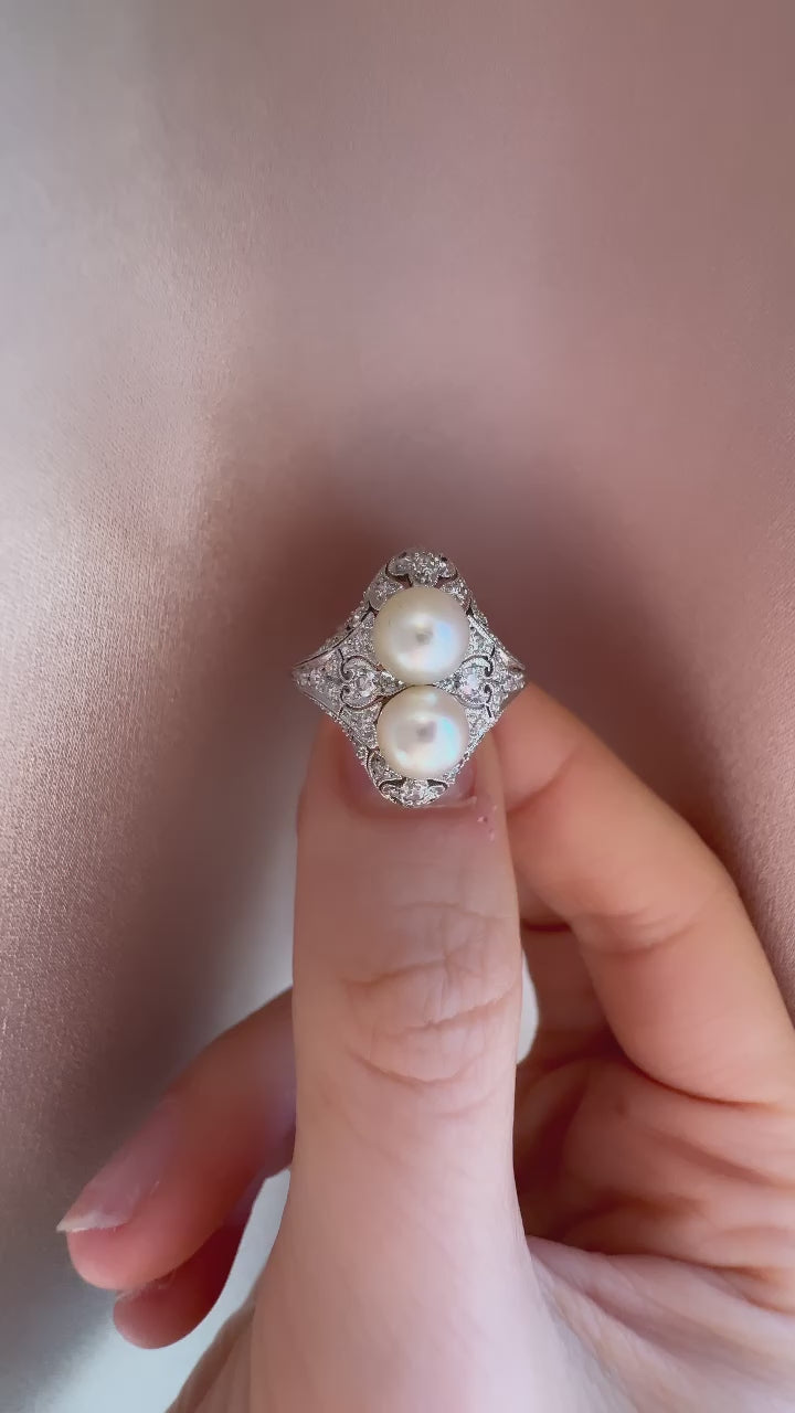 g-h-i color, vs clarity diamond in platinum setting